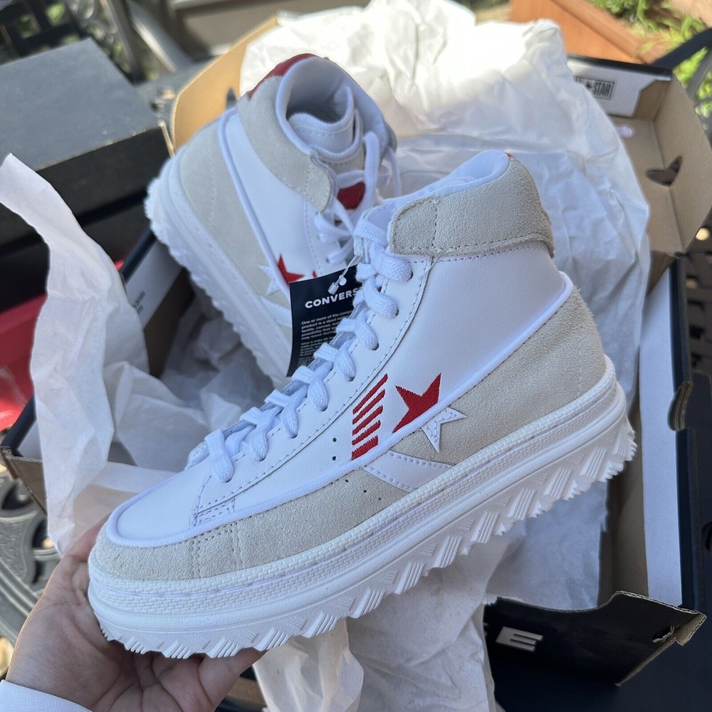 Converse Pro Leather X2 High White University Red 168761C Size M3.5/W5